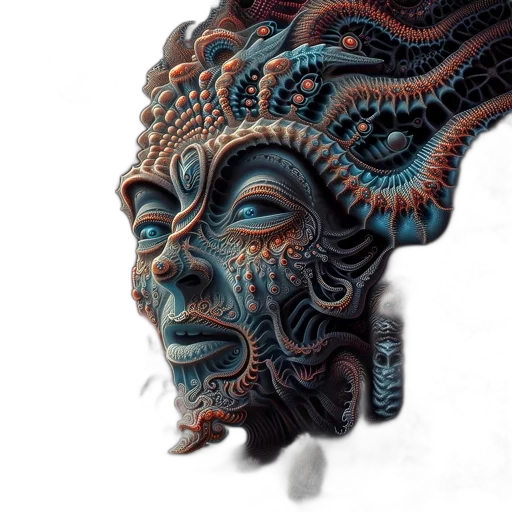 mask, face, crown, creature transparent PNG cut-out