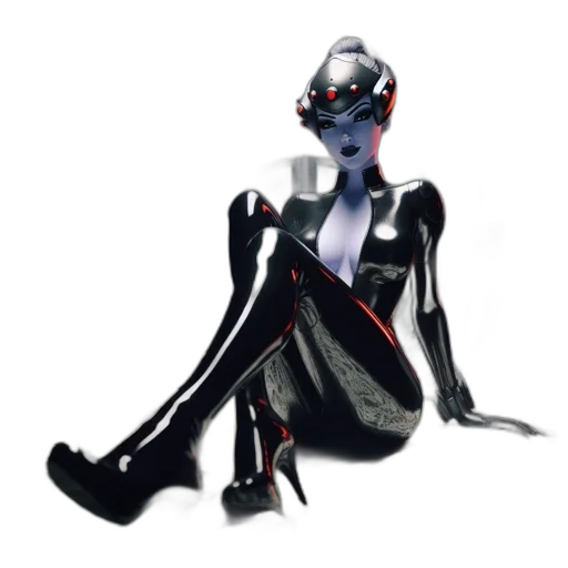 robot, creature, mask, staff transparent PNG cut-out