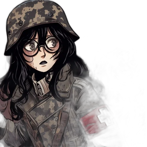 jacket, hat, comic book art, anime transparent PNG cut-out