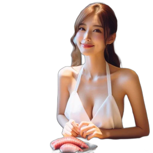 jewelry, dress, face, robot transparent PNG cut-out