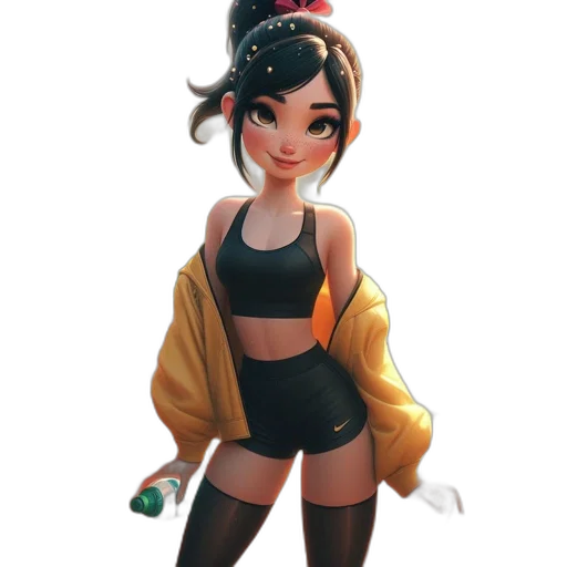 jacket, staff, dress, weapon transparent PNG cut-out