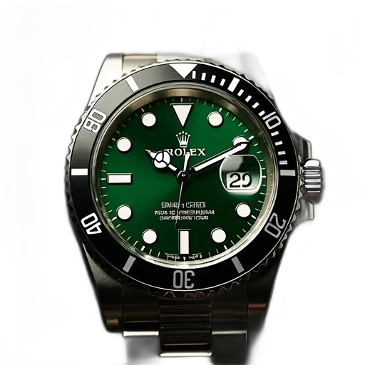 green, rolex, submarine, date transparent PNG cut-out