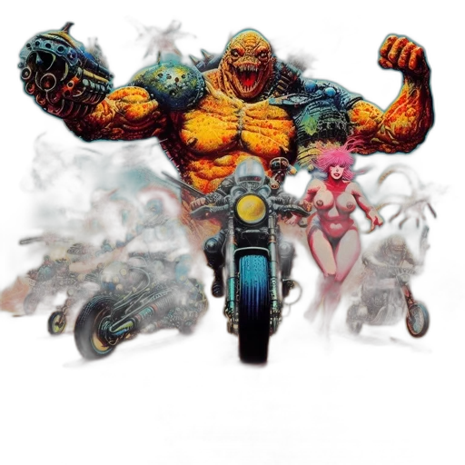 weapon, comic book art, concept art, fantasy art transparent PNG cut-out
