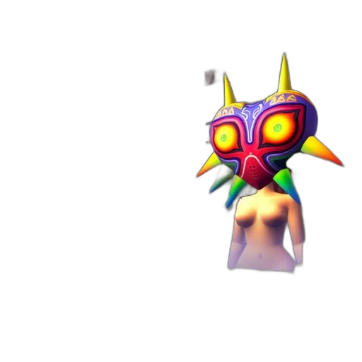 mask, staff, creature, crown transparent PNG cut-out