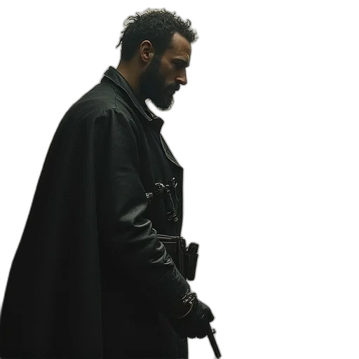 jacket, weapon, sword, staff transparent PNG cut-out