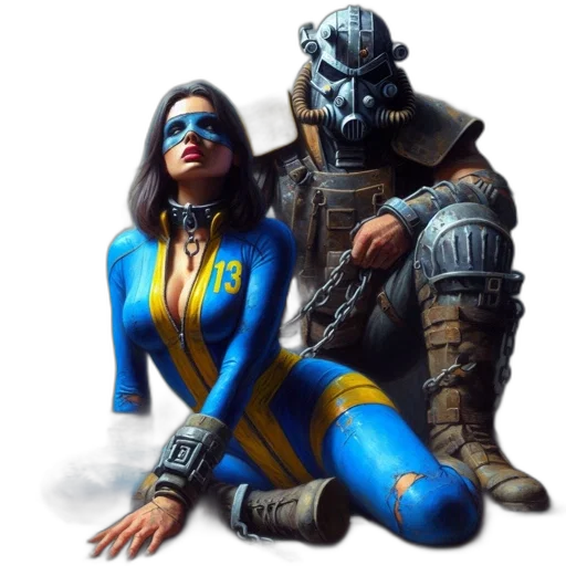 concept art, comic book art, fantasy art, cyberpunk transparent PNG cut-out