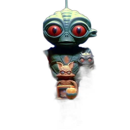 mask, creature, staff, robot transparent PNG cut-out