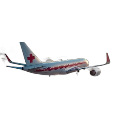 staff, 3d render, photorealistic, airplane transparent PNG cut-out