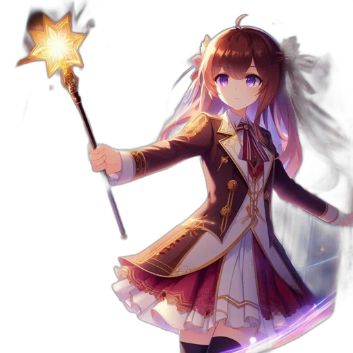 staff, weapon, sword, flower transparent PNG cut-out