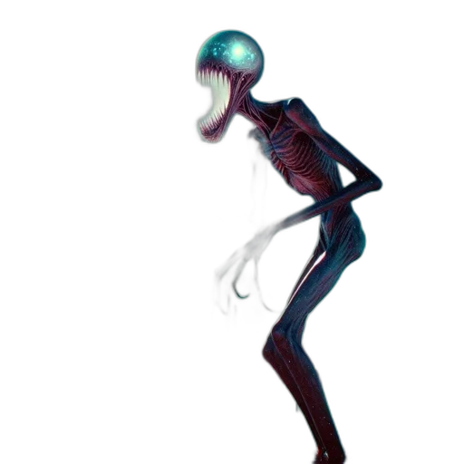 creature, robot, staff, mask transparent PNG cut-out