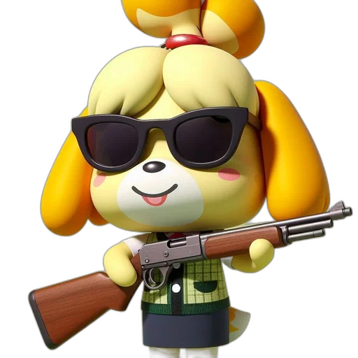 weapon, animal, staff, jacket transparent PNG cut-out