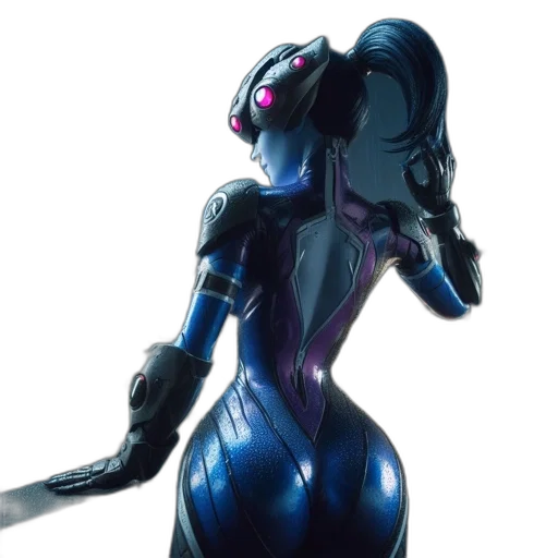 robot, dress, concept art, cyberpunk transparent PNG cut-out