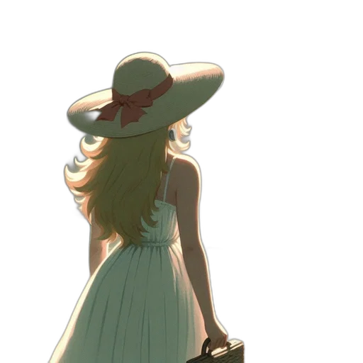 hat, dress, crown, staff transparent PNG cut-out