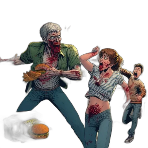 food, concept art, pixel art, comic book art transparent PNG cut-out