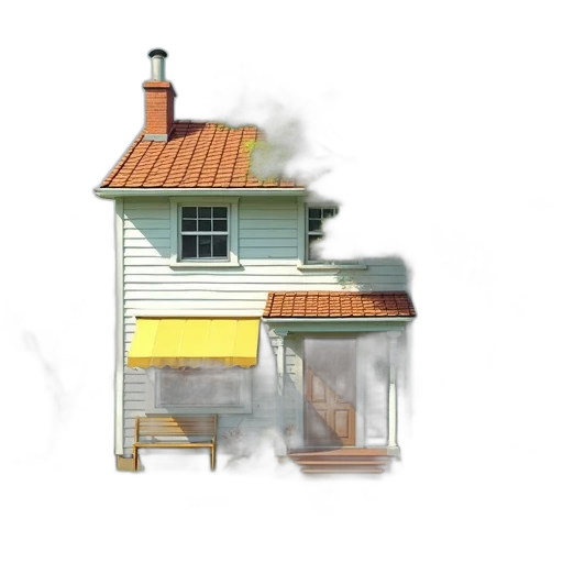 building, furniture, umbrella, concept art transparent PNG cut-out