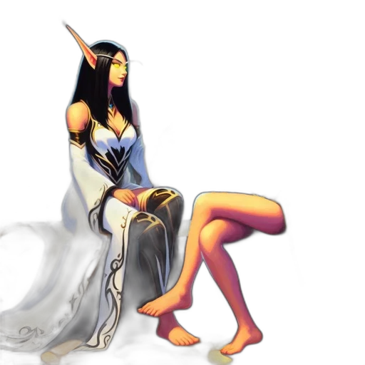 dress, jewelry, fantasy art, concept art transparent PNG cut-out