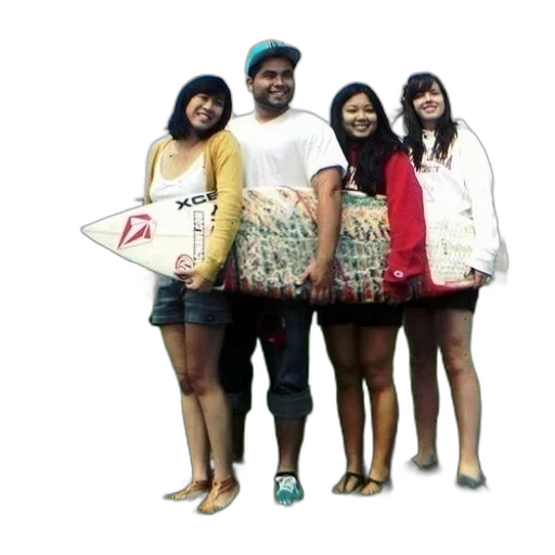dress, four, people, stand transparent PNG cut-out