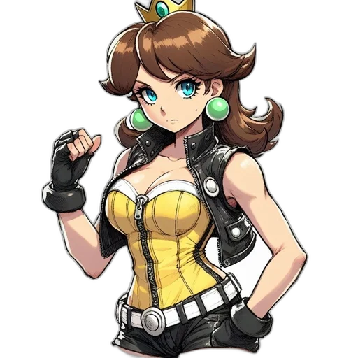 staff, dress, weapon, crown transparent PNG cut-out