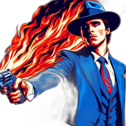 staff, weapon, hat, jacket transparent PNG cut-out