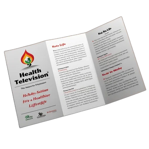 tri-fold, brochure, health, theme transparent PNG cut-out