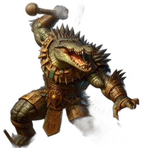 dragon, creature, staff, weapon transparent PNG cut-out