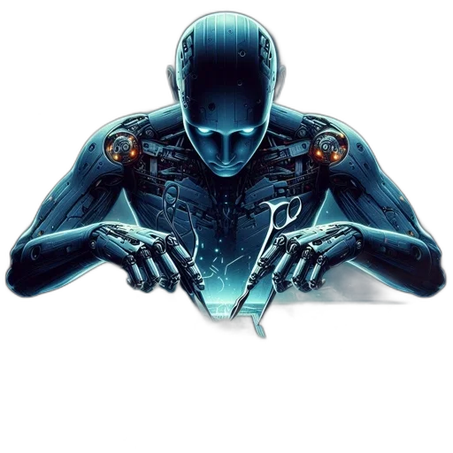 robot, creature, mask, face transparent PNG cut-out