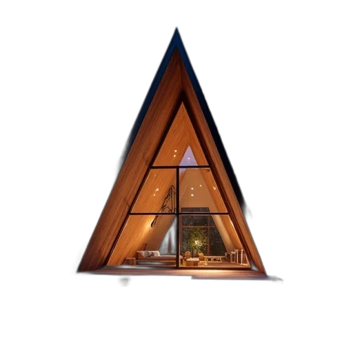 umbrella, building, furniture, 3d render transparent PNG cut-out