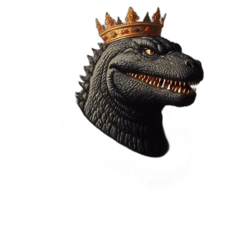 dragon, crown, animal, creature transparent PNG cut-out