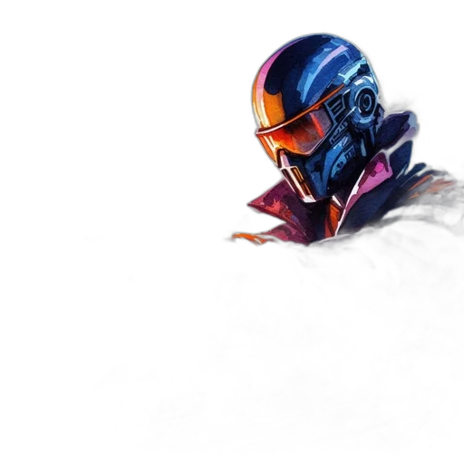 robot, mask, face, concept art transparent PNG cut-out