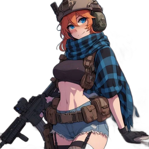 weapon, jacket, hat, pixel art transparent PNG cut-out