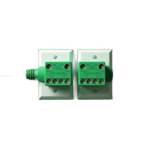 3d render, green, circuit, protector transparent PNG cut-out