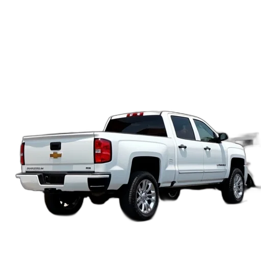 3d render, white, chevy, silverado transparent PNG cut-out
