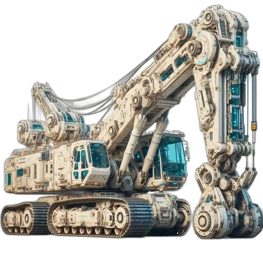 robot, car, weapon, concept art transparent PNG cut-out