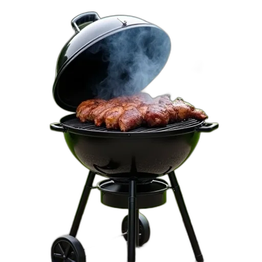 food, robot, 3d render, photorealistic transparent PNG cut-out