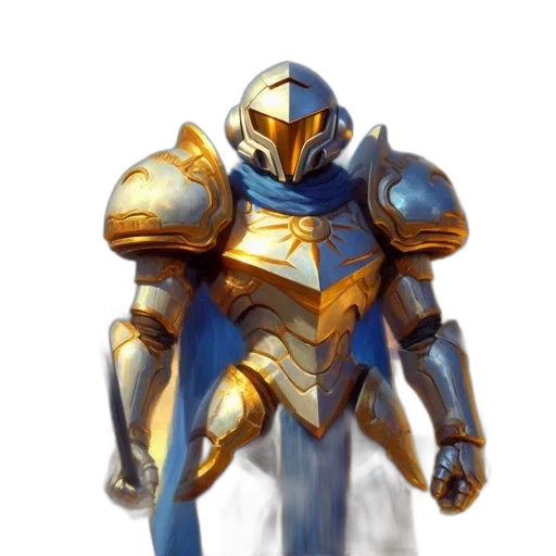 robot, sword, concept art, fantasy art transparent PNG cut-out