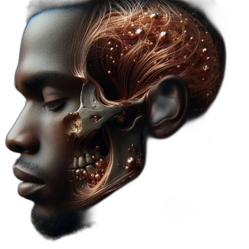 face, mask, crown, hair transparent PNG cut-out