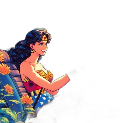 dress, comic book art, concept art, pixel art transparent PNG cut-out