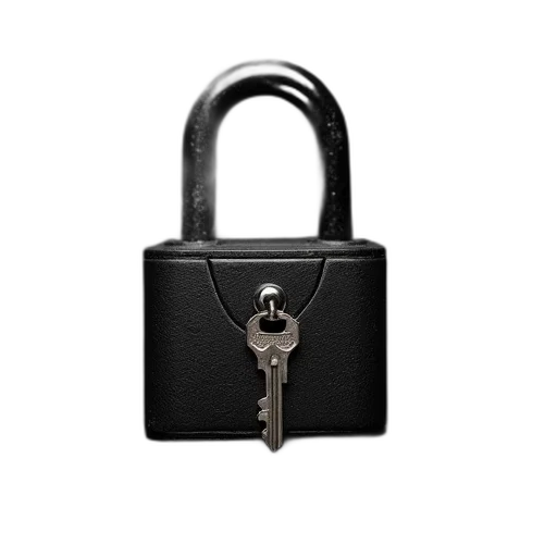 jewelry, black, safety, lock transparent PNG cut-out
