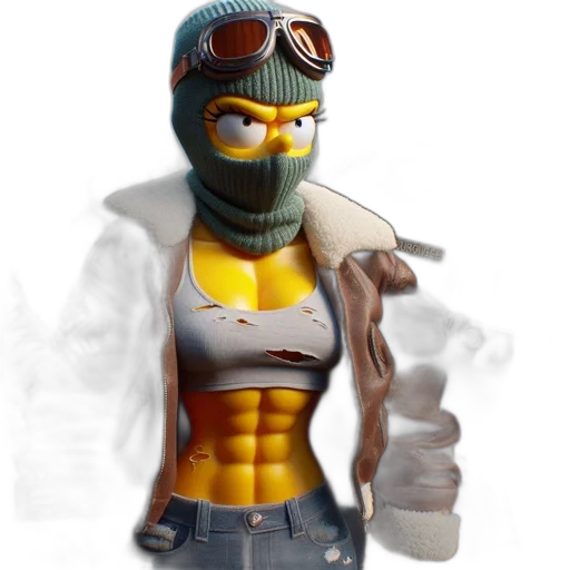 mask, jacket, weapon, concept art transparent PNG cut-out