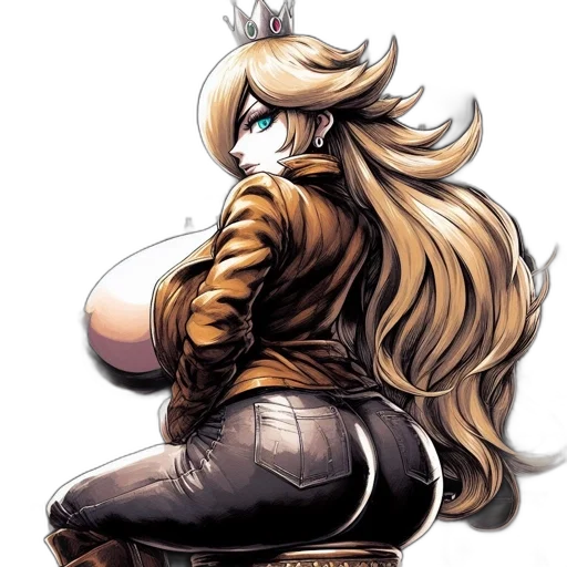 crown, jacket, hair, concept art transparent PNG cut-out