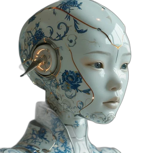 robot, mask, jewelry, face transparent PNG cut-out