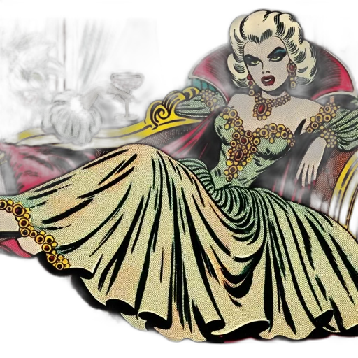 concept art, fantasy art, comic book art, cartoon transparent PNG cut-out