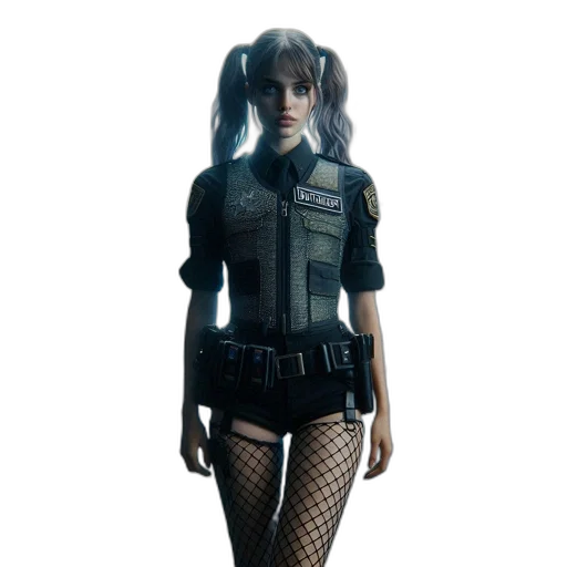 jacket, concept art, cyberpunk, 3d render transparent PNG cut-out