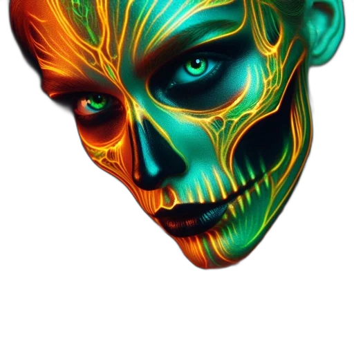 mask, face, creature, jewelry transparent PNG cut-out