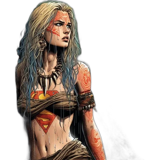 comic book art, fantasy art, concept art, photorealistic transparent PNG cut-out
