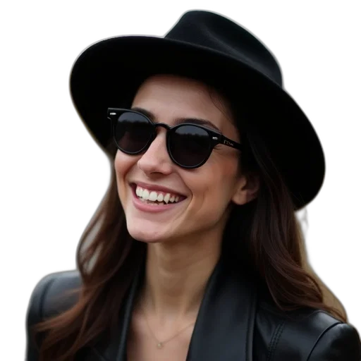 hat, jacket, face, staff transparent PNG cut-out