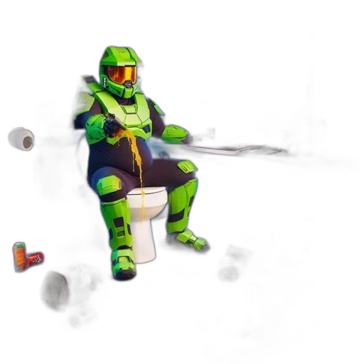 robot, staff, weapon, jacket transparent PNG cut-out