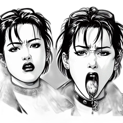 comic book art, cyberpunk, concept art, cartoon transparent PNG cut-out