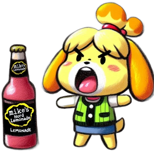 food, bottle, staff, pixel art transparent PNG cut-out