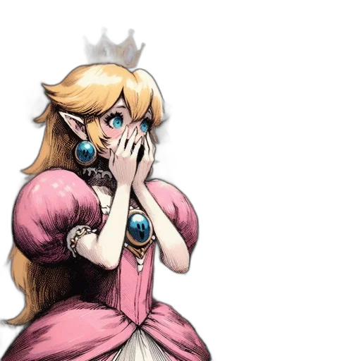 crown, dress, concept art, pixel art transparent PNG cut-out